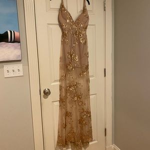 Gold PROM/FORMAL dress ✨ worn once